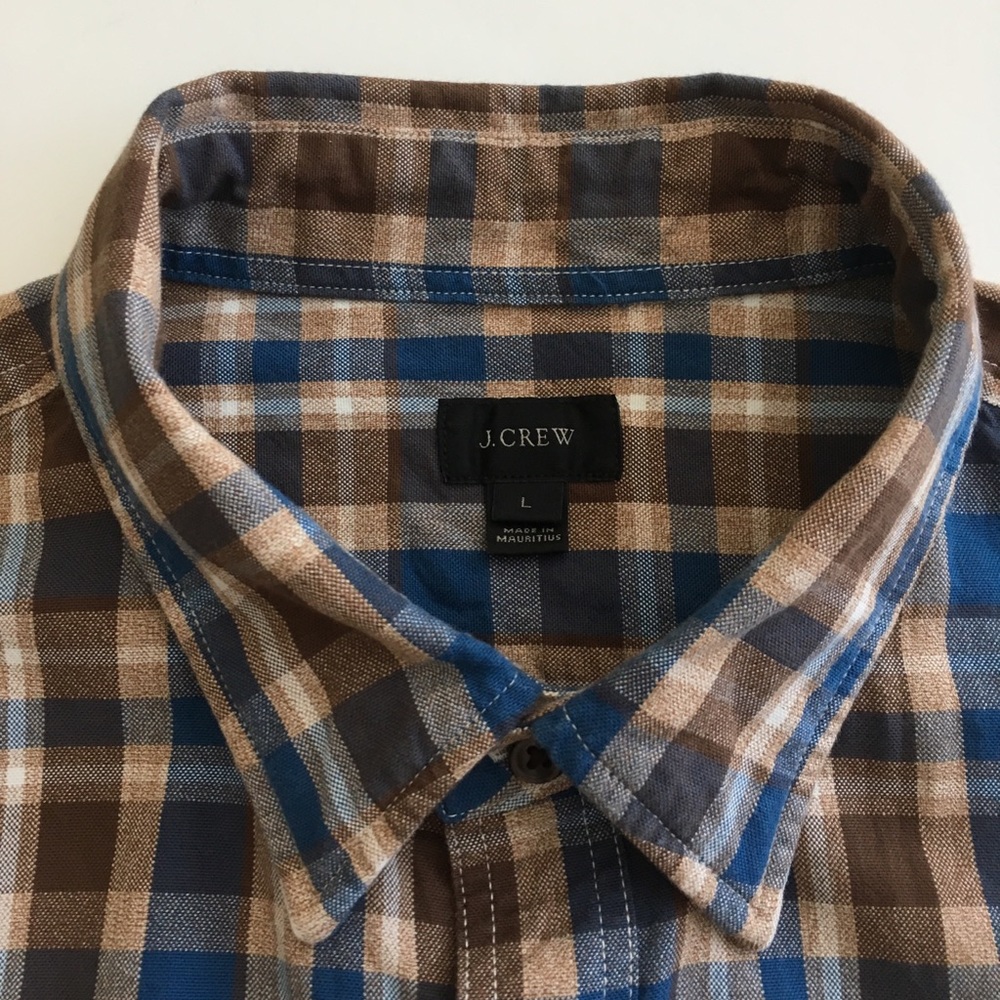 J Crew Men’s Oxford Plaid Button Down
